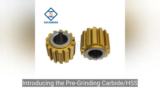 Golden Coated Pre-Grinding Gear Hobbing Cutter M1-M40 Module Range Carbide/HSS